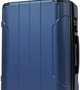wrtgerht Hardside Spinner Luggage with TSA Lock Expandable ABS Lightweight Durable Suitcase 24" 4-Wheel Spinner Travel Rolling Suitcase Bags-Blue