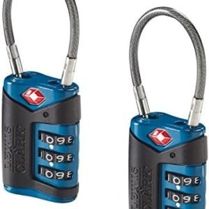 Lewis N. Clark TSA Cable Lock 2 Pack, Blue